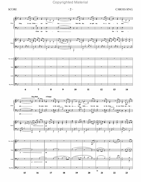 Carols Sing - Orchestral Score and Parts