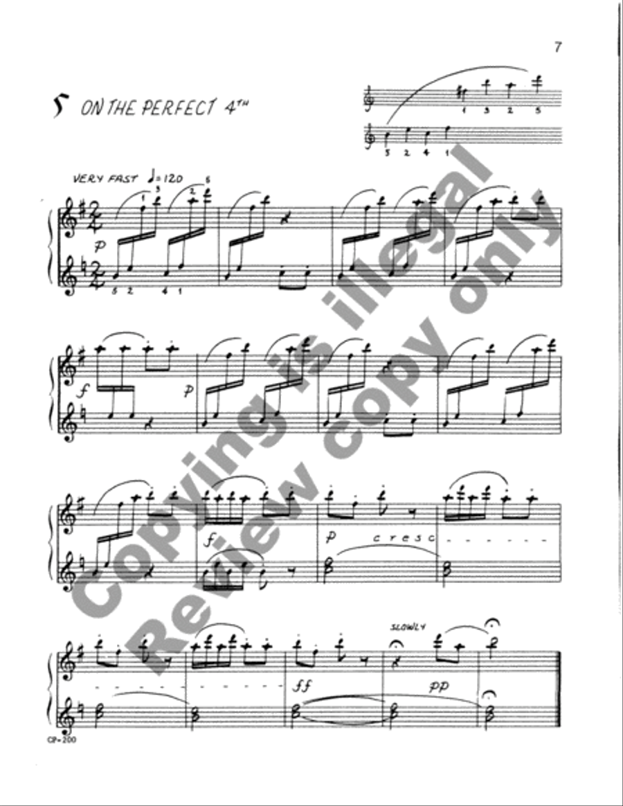 Twelve Little Etudes Piano Method scores gallery preview page 21