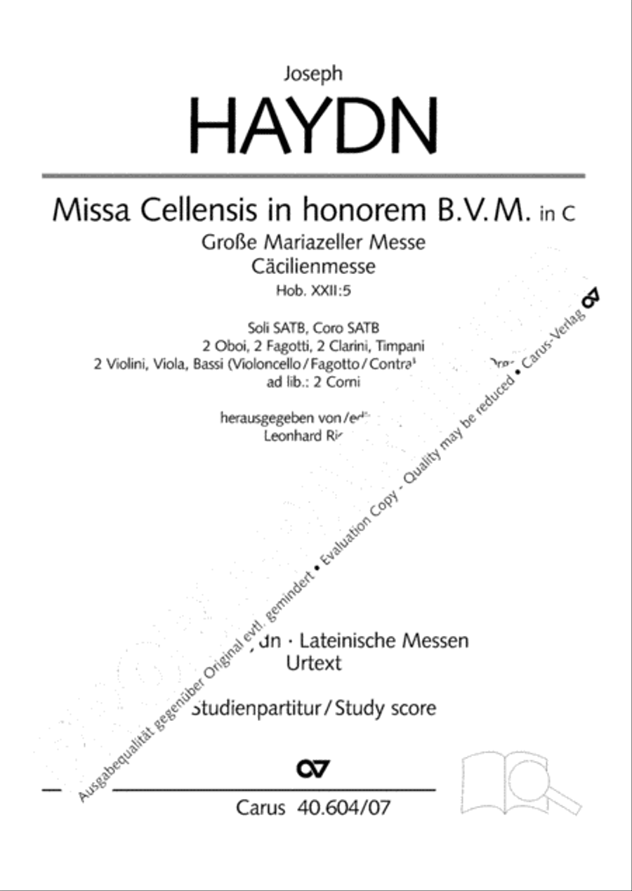 Grosse Mariazeller Messe in C 4-Part scores gallery preview page 2