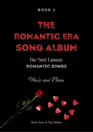 Book cover for 5 Romantic Songs for Viola and Piano - Book 1