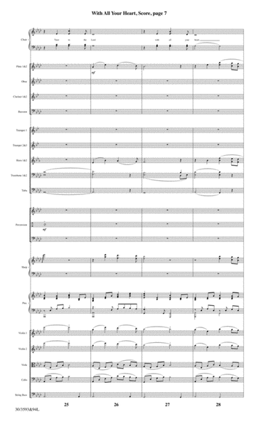 With All Your Heart - Orchestral Score and CD with Printable Parts