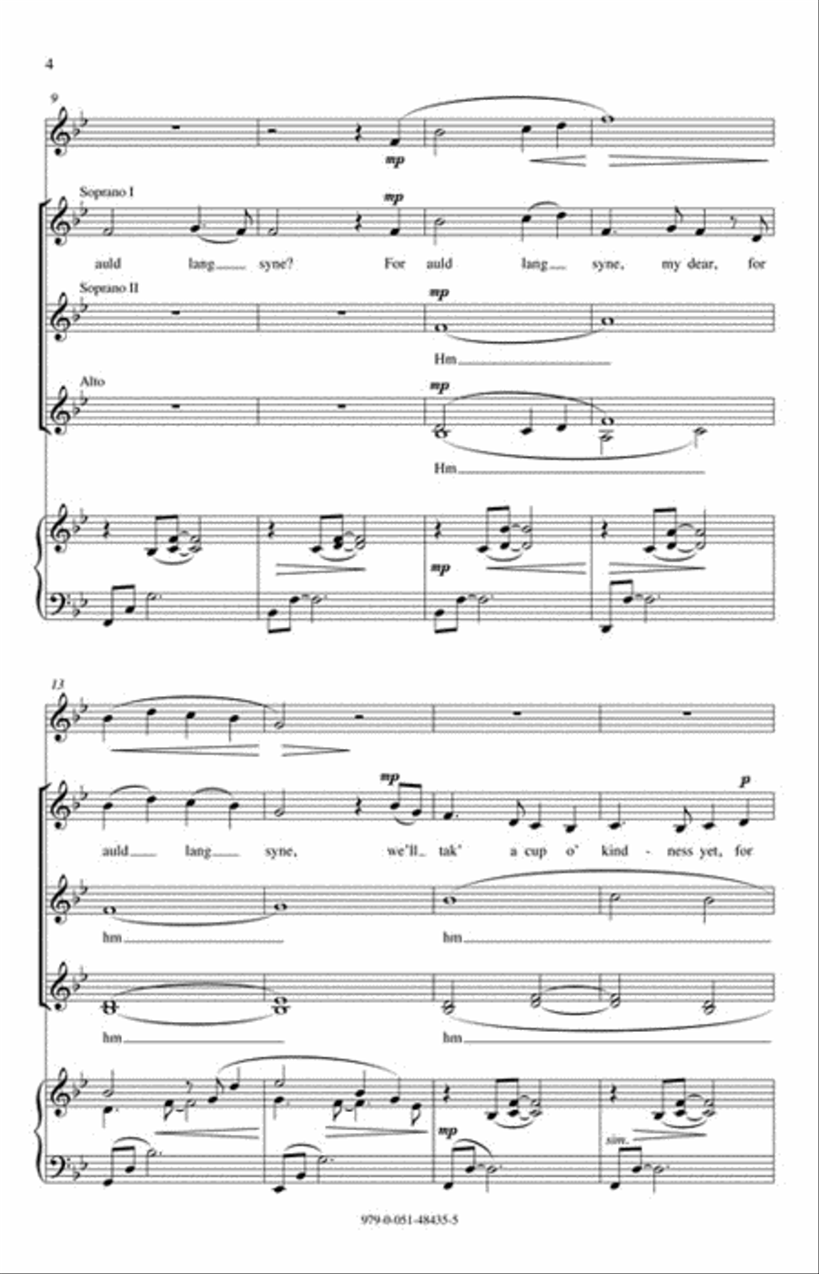 Auld Lang Syne Auld Lang Syne SSA scores gallery preview page 3