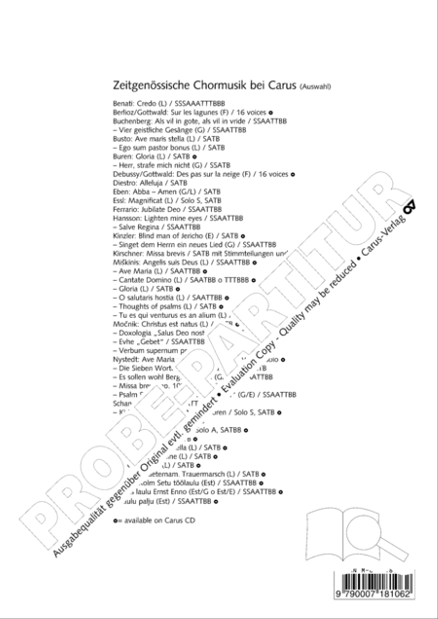 O sacrum convivium O sacrum convivium 4-Part scores gallery preview page 9