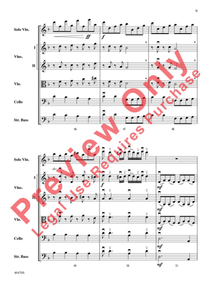 Hungarian Variations String Orchestra scores gallery preview page 10