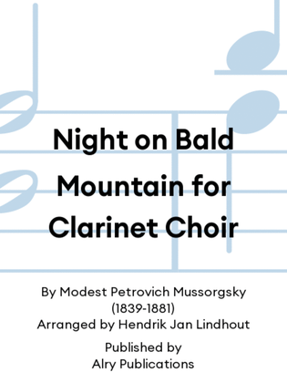 Night on Bald Mountain for Clarinet Choir