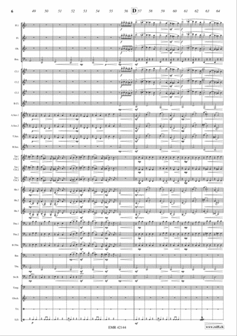 The Merry Widow Waltz Concert Band scores gallery preview page 6