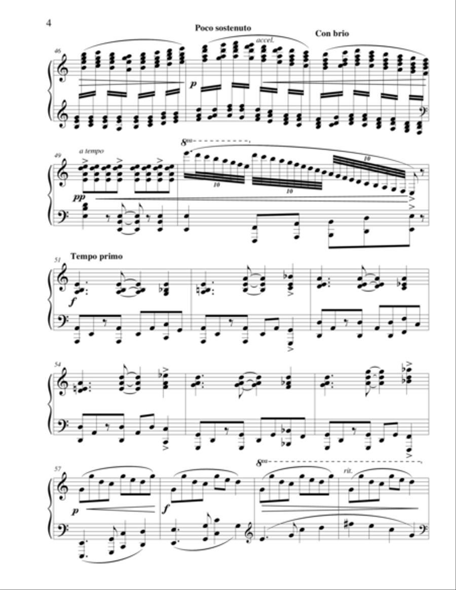 Sonata #3 in A minor (Wind of Time) Piano Solo scores gallery preview page 6