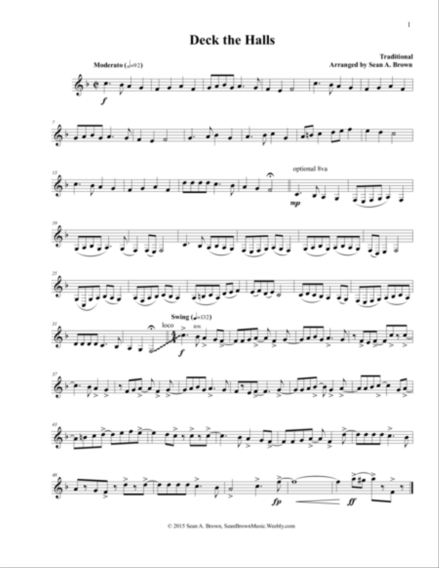 Christmas Carols for the Lonely Hornist, Vol. 1 Horn Solo scores gallery preview page 3