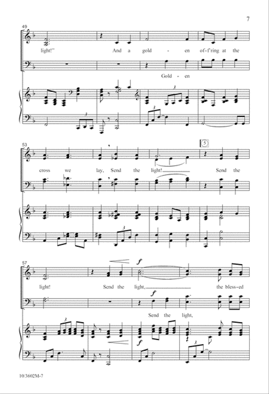 Send the Light 4-Part scores gallery preview page 8