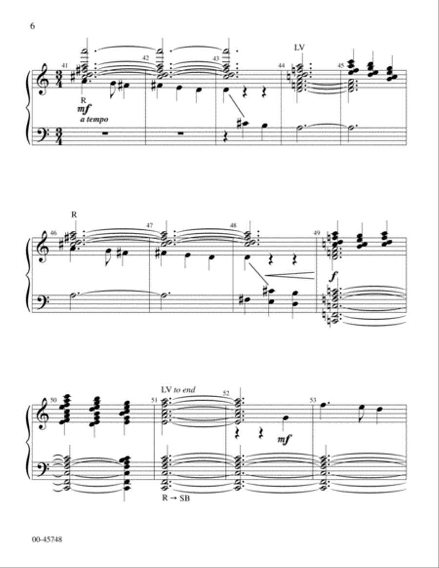 Meditation on Away in a Manger Handbell Choir scores gallery preview page 6