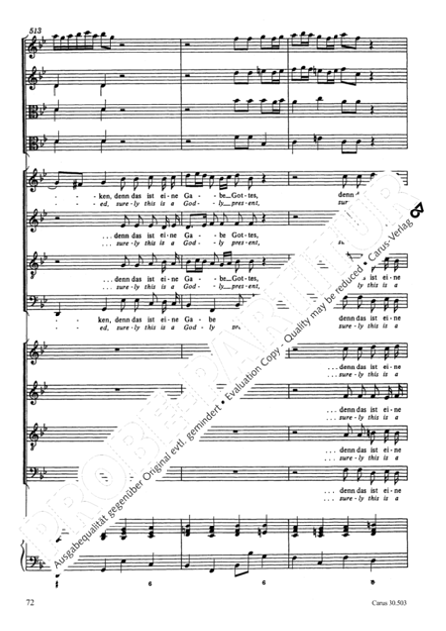 My beloved, you are fair (Meine Freundin, du bist schon) 4-Part scores gallery preview page 75