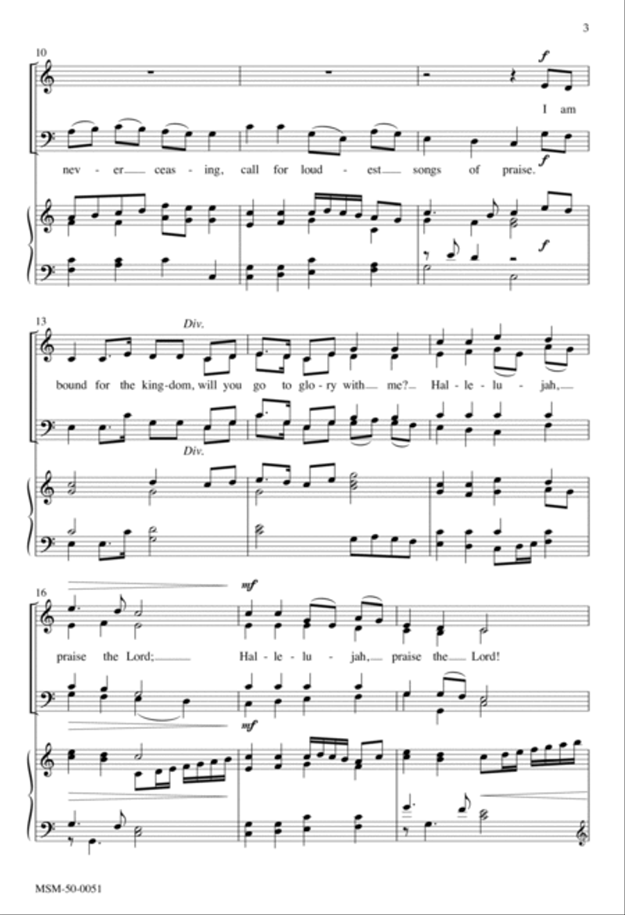 Come, Thou Fount of Every Blessing 4-Part scores gallery preview page 2
