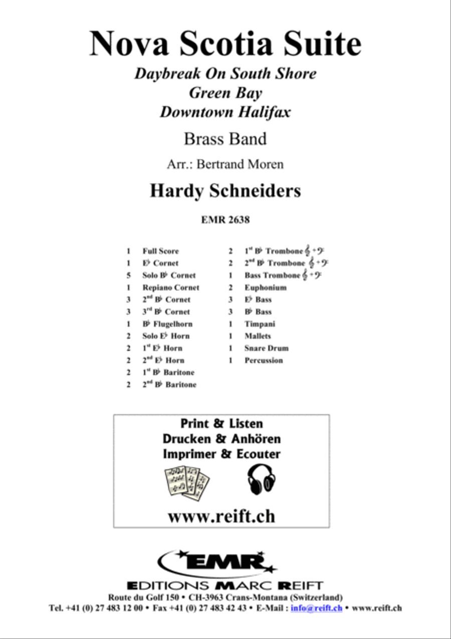 Nova Scotia Suite Brass Band scores gallery preview page 2