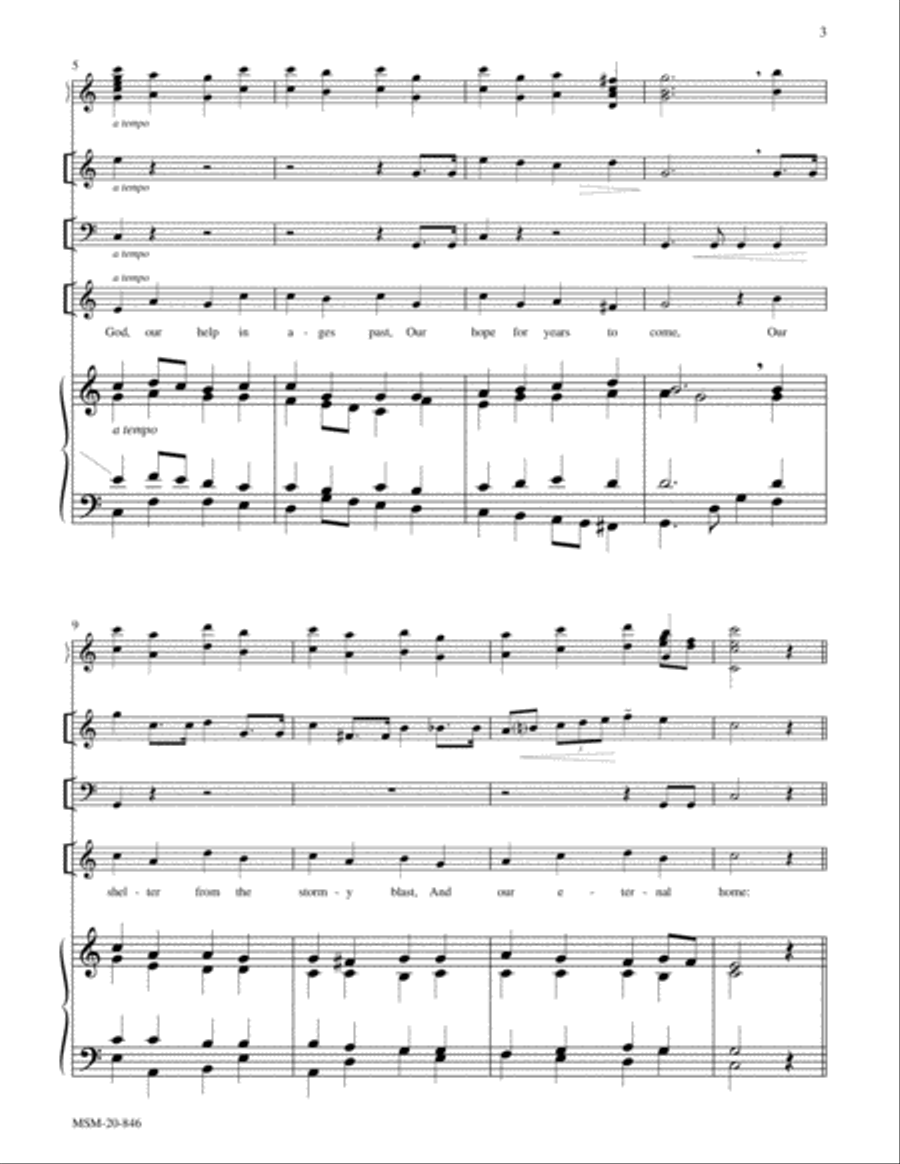 O God, Our Help in Ages Past Women's Choir scores gallery preview page 2