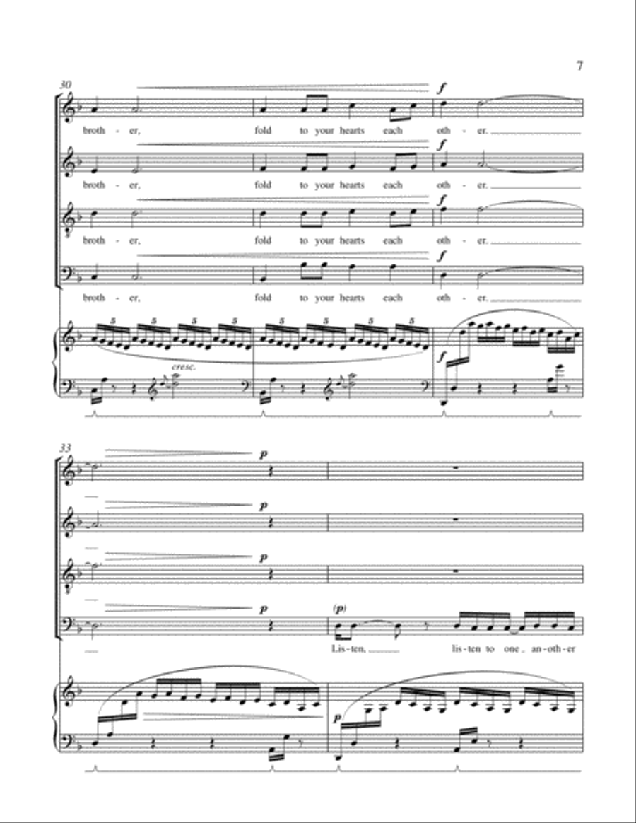 The Tree of Peace 4-Part scores gallery preview page 6