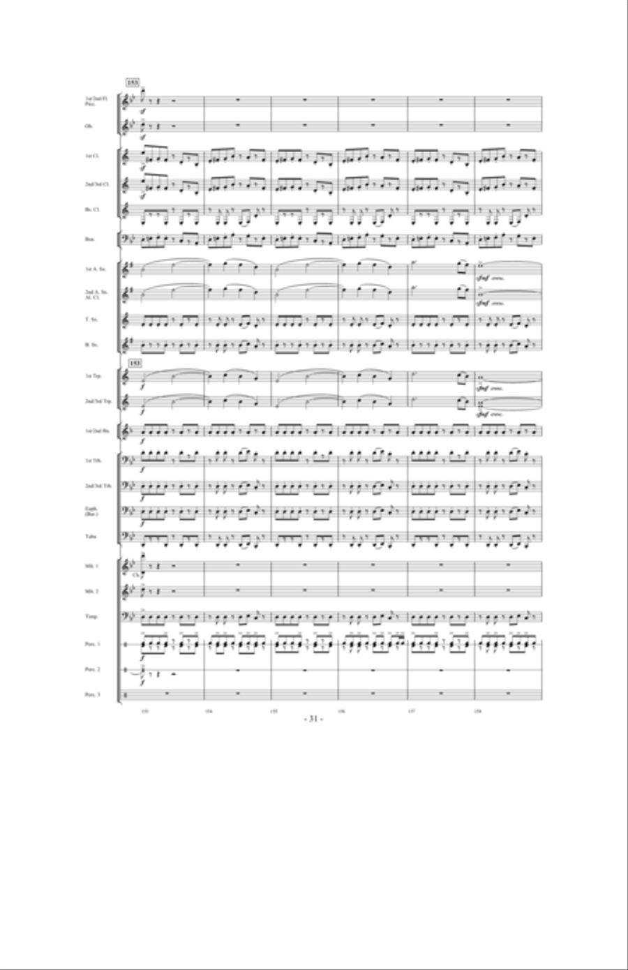 Toward the North Star Toward the North Star Concert Band scores gallery preview page 30