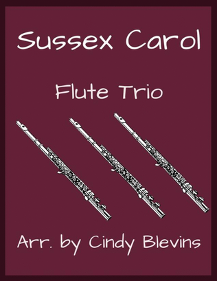 Book cover for Sussex Carol, for Flute Trio