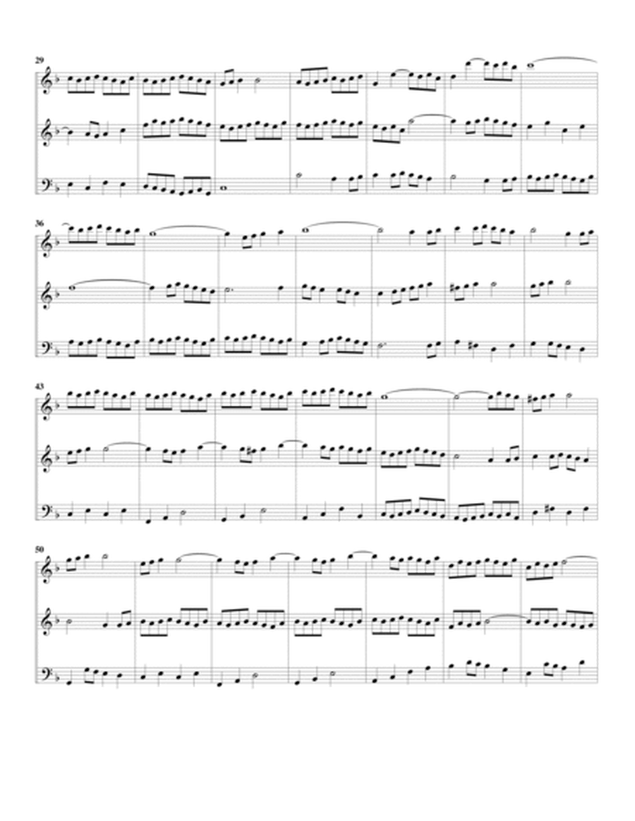 2 movements from Sonata, BWV 1016 (arranged for 3 recorders (AAB))
