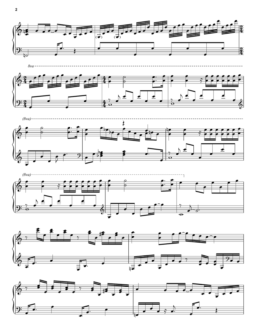 Ballade Pour Adeline Piano Solo scores gallery preview page 2