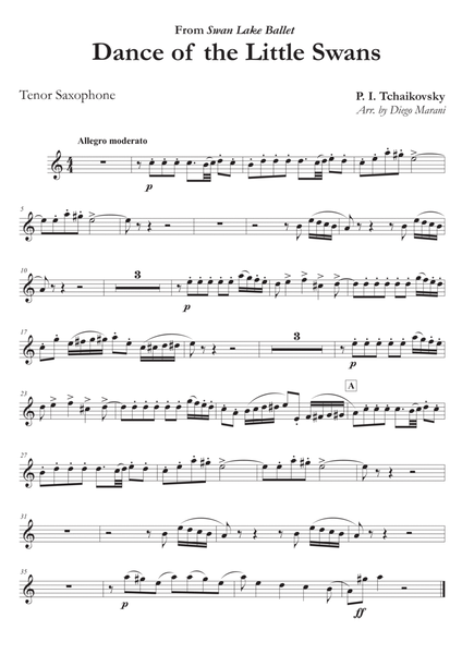 Dance of the Little Swans for Tenor Saxophone and Piano image number null
