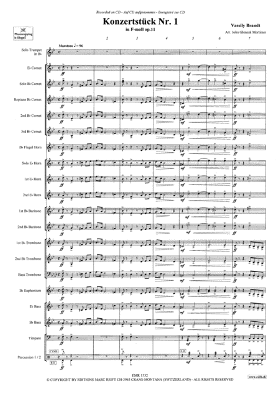 Konzertstuck No. 1 Brass Band scores gallery preview page 4