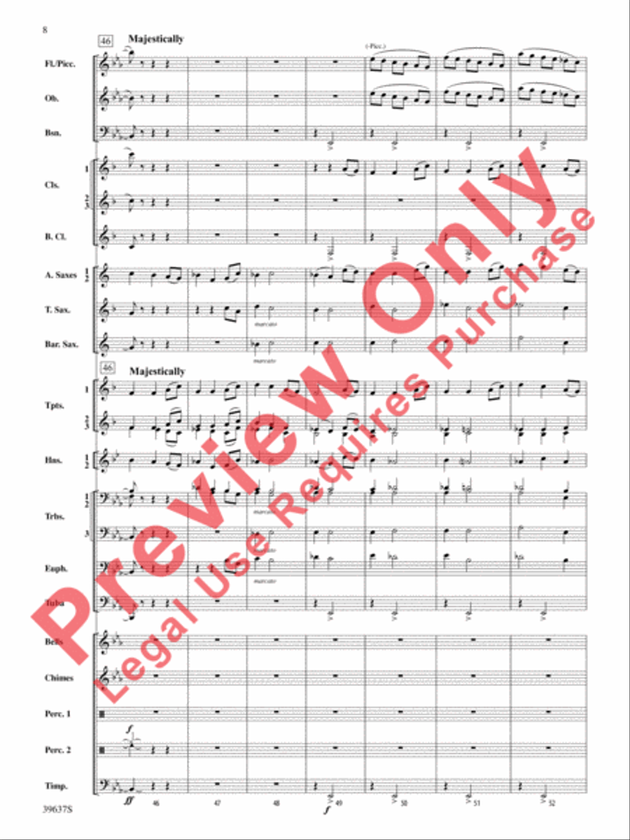 A Blessed Hymn A Blessed Hymn Concert Band scores gallery preview page 9