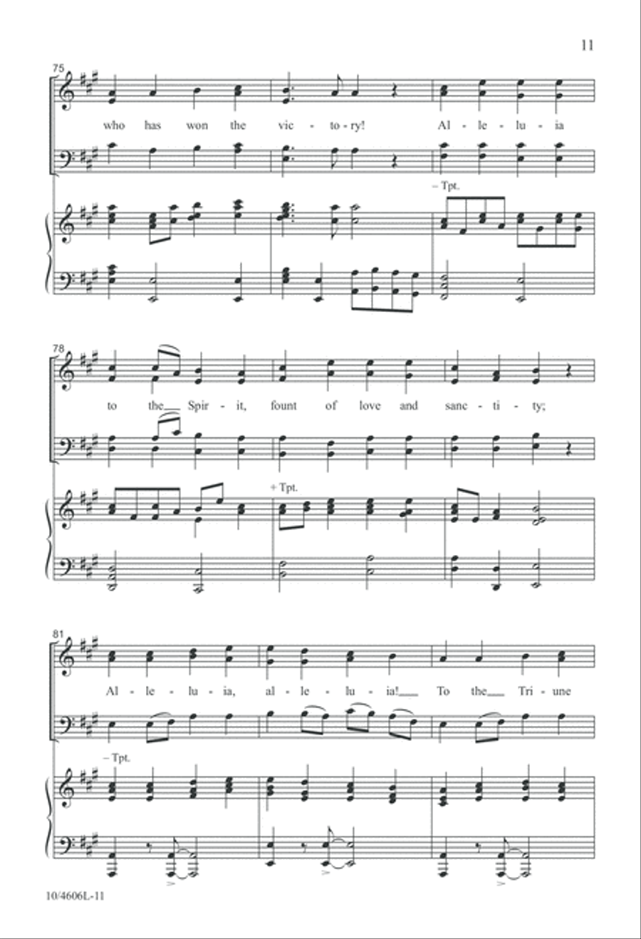 Canticle for Easter Day Canticle for Easter Day 4-Part scores gallery preview page 11