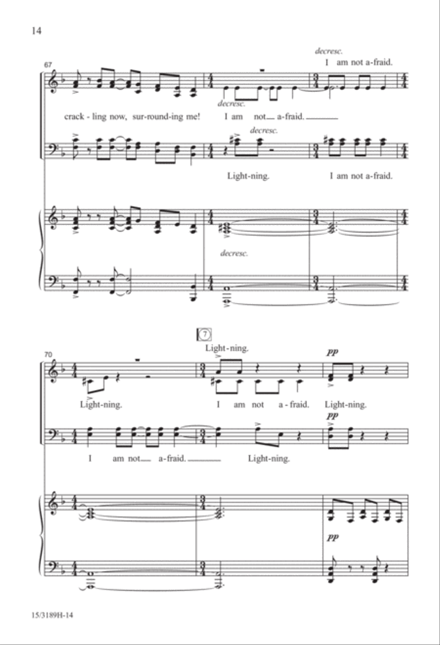 Lightning! 4-Part scores gallery preview page 14