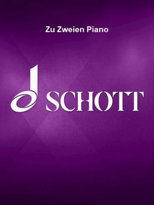 Book cover for Zu Zweien Piano