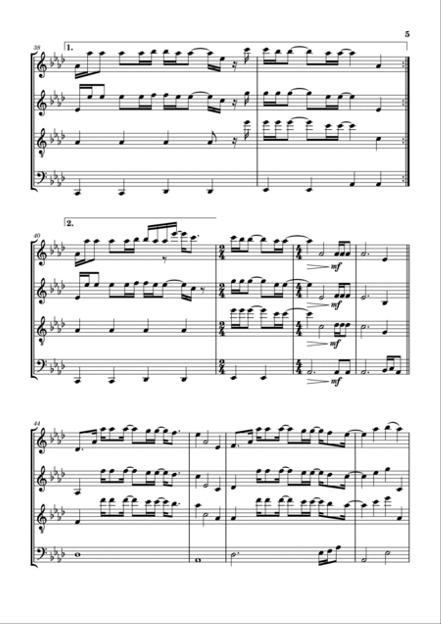 Goodness Of God Woodwind Quartet scores gallery preview page 6
