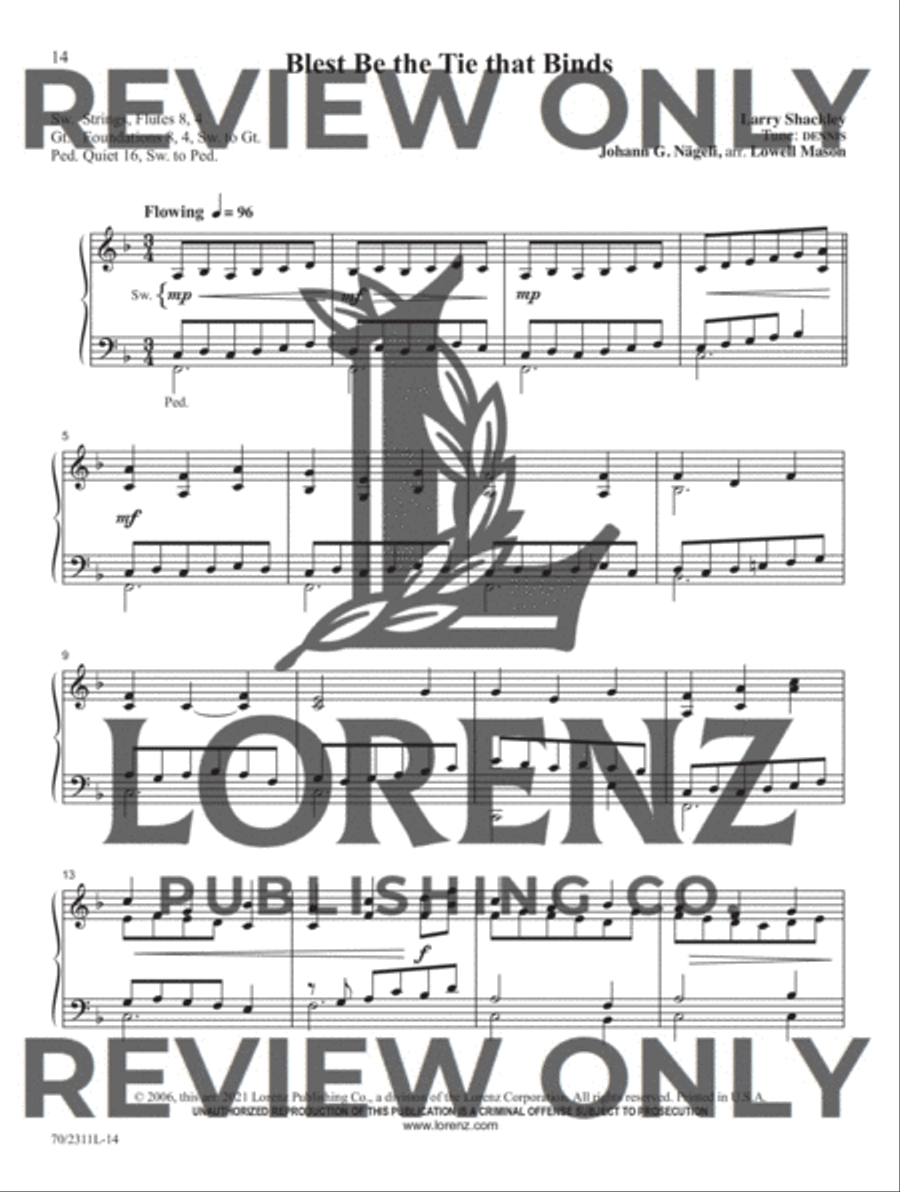Sixty-Second Service Solutions for Organ Organ Solo scores gallery preview page 9