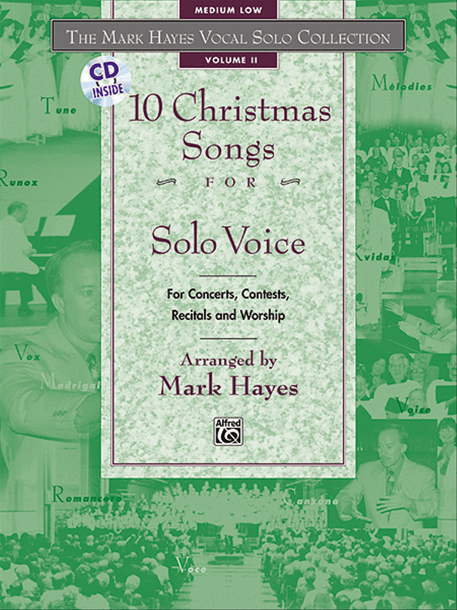 Mark Hayes Vocal Solo Collection: 10 Christmas Songs for Solo Voice - Medium Low (Book/CD) Medium Voice scores gallery preview page 1