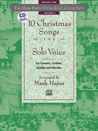 Book cover for Mark Hayes Vocal Solo Collection: 10 Christmas Songs for Solo Voice - Medium Low (Book/CD)