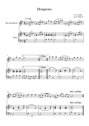 Hongroise, Adolphe-Charles Adam, For Alto Saxophone & Piano