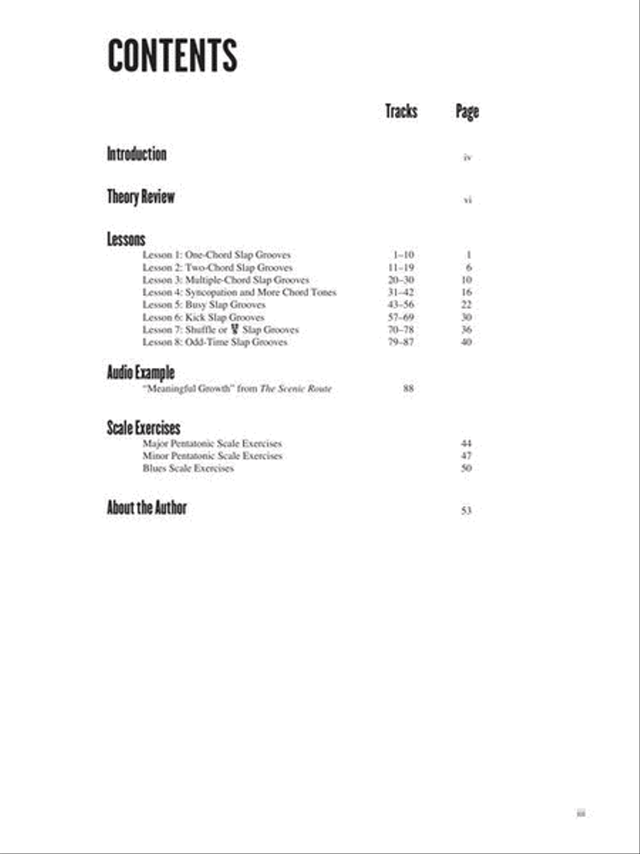 Slap Bass Lines Electric Guitar scores gallery preview page 3