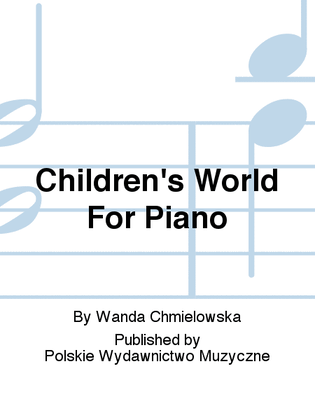 Book cover for Children's World For Piano