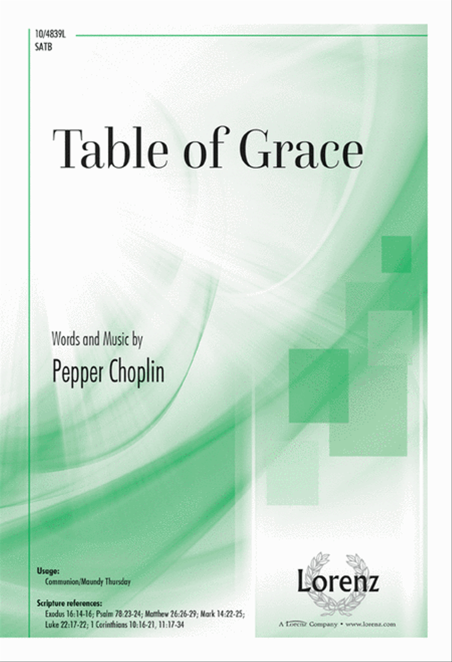 Table of Grace 4-Part scores gallery preview page 1