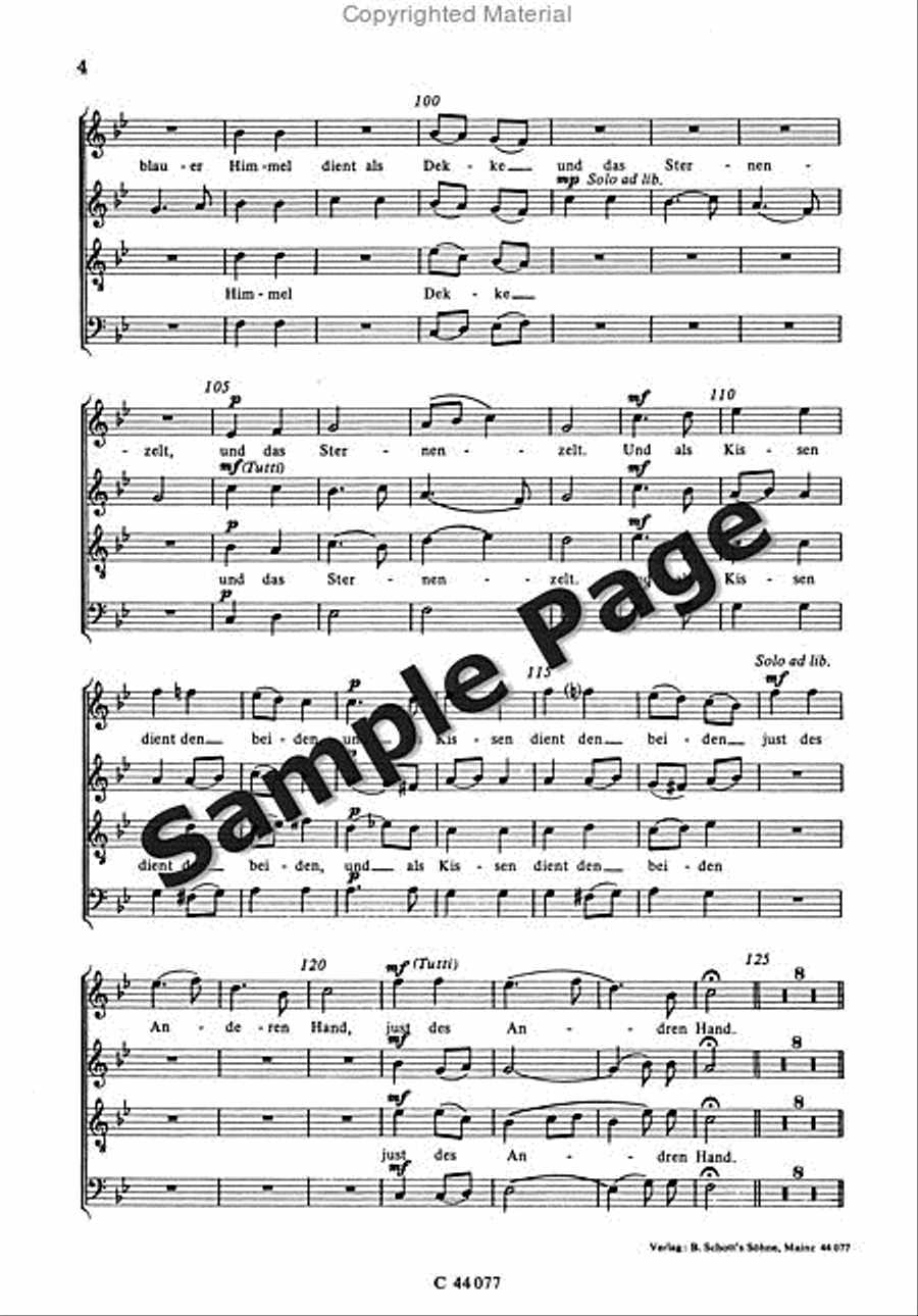 Steffen W Stand Ein Mandelbaum 4-Part scores gallery preview page 5