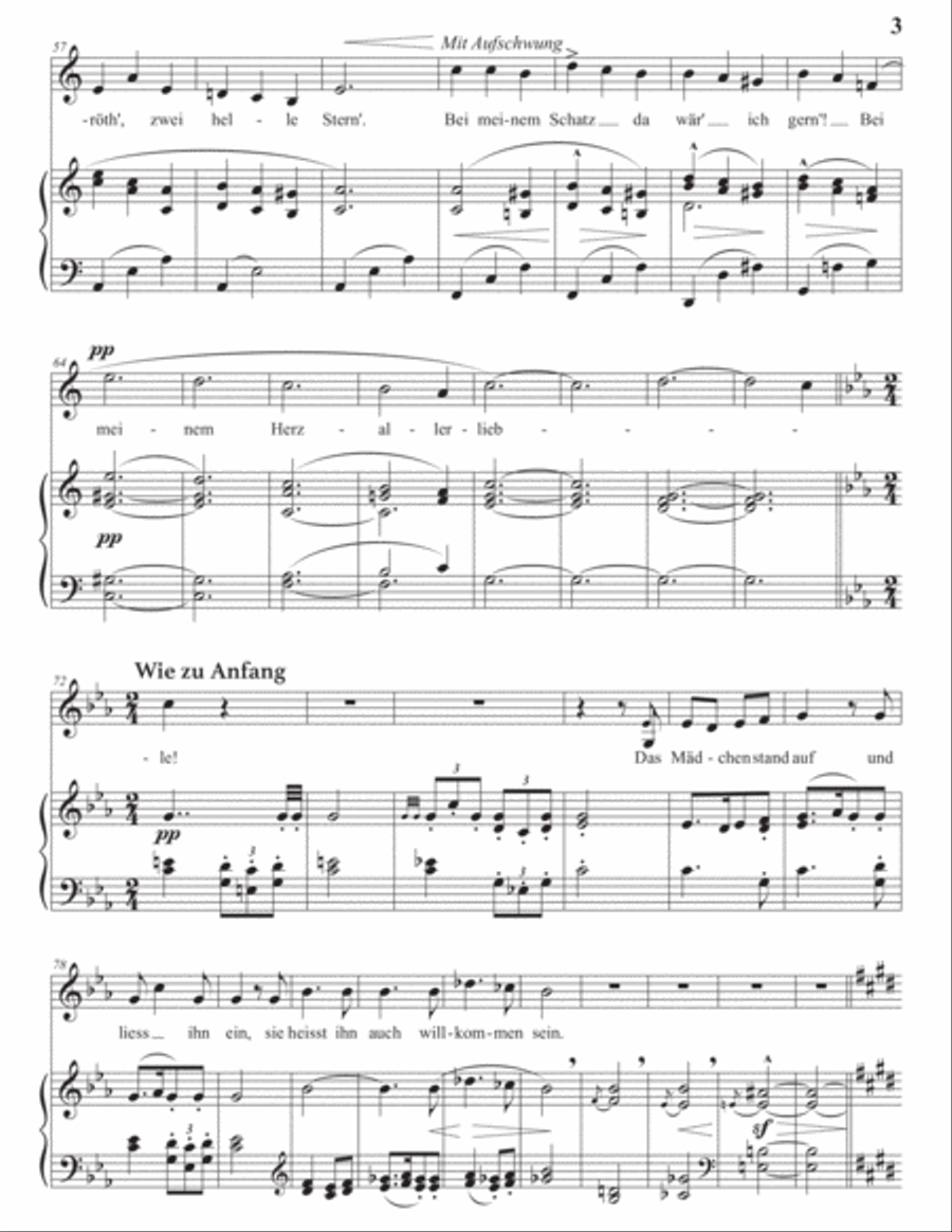 MAHLER: Wo die schönen Trompeten blasen (transposed to C minor) Voice scores gallery preview page 4