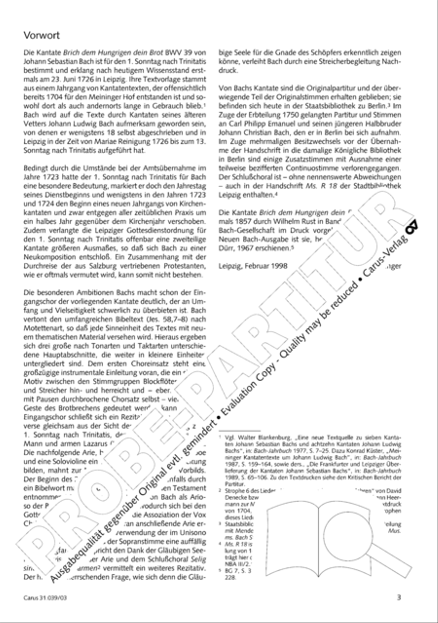 Give the hungry ones thy bread (Brich dem Hungrigen dein Brot) 4-Part scores gallery preview page 4