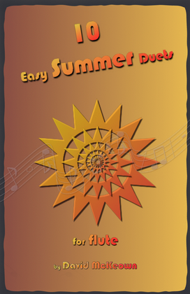 Book cover for 10 Easy Summer Duets for Flute