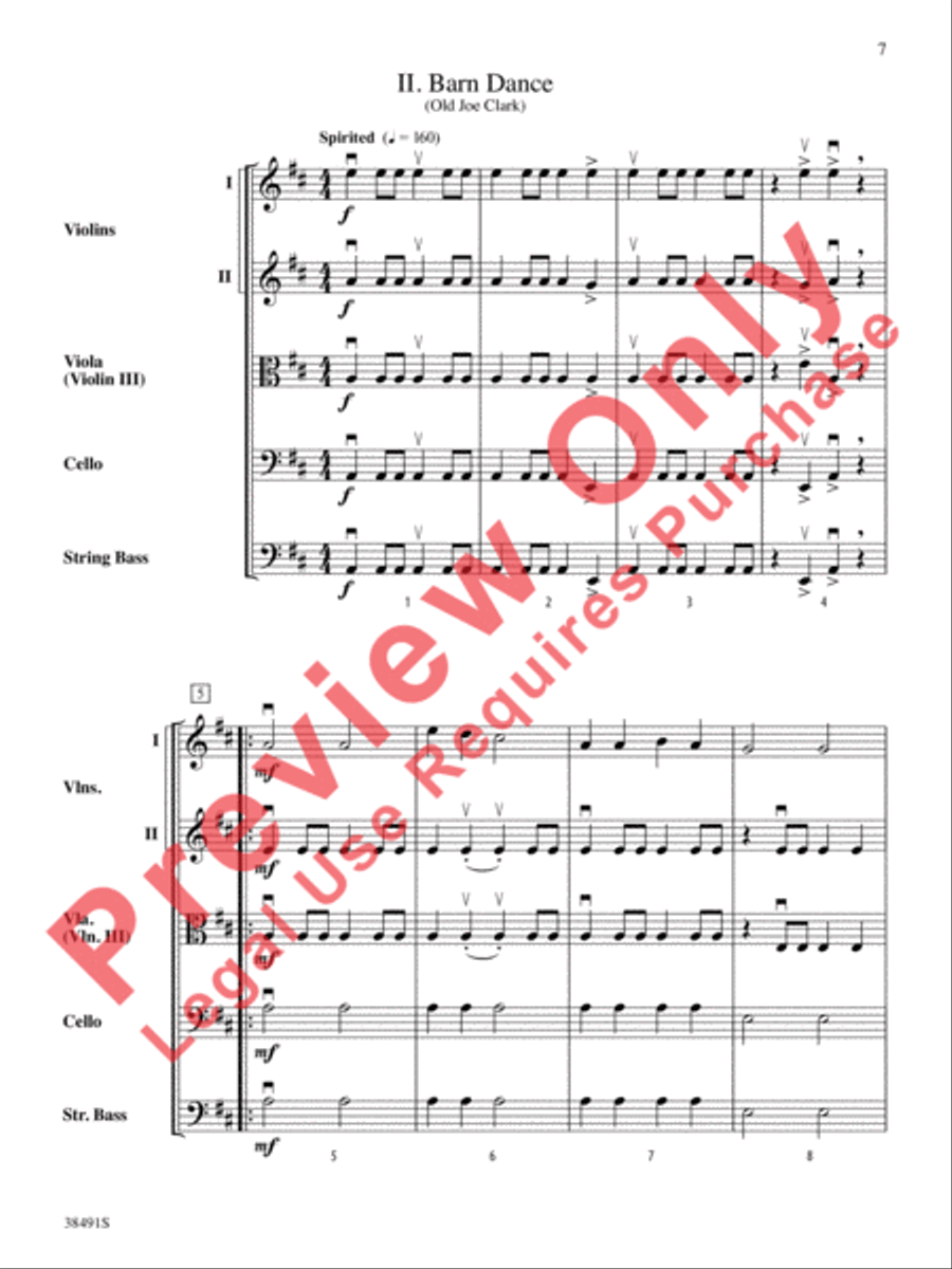 Western Dreams String Orchestra scores gallery preview page 8