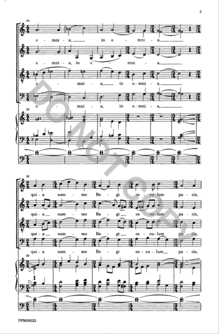 Respond: Caritas Abundat in Omnia 4-Part scores gallery preview page 4