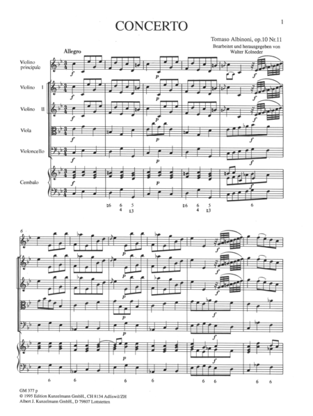 Concerto a cinque Op. 10/11