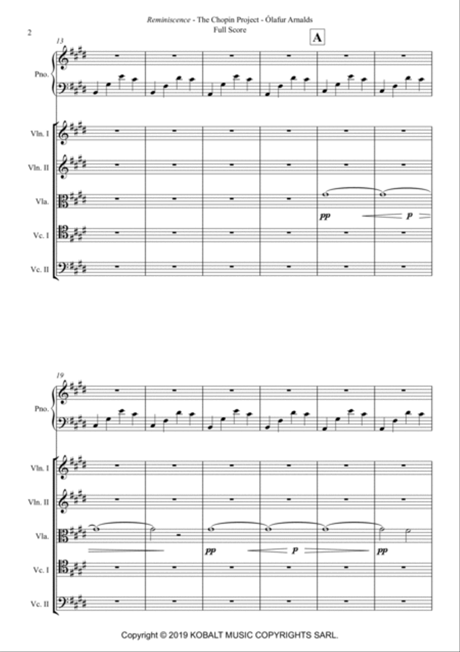 Reminiscence Piano Quartet scores gallery preview page 2