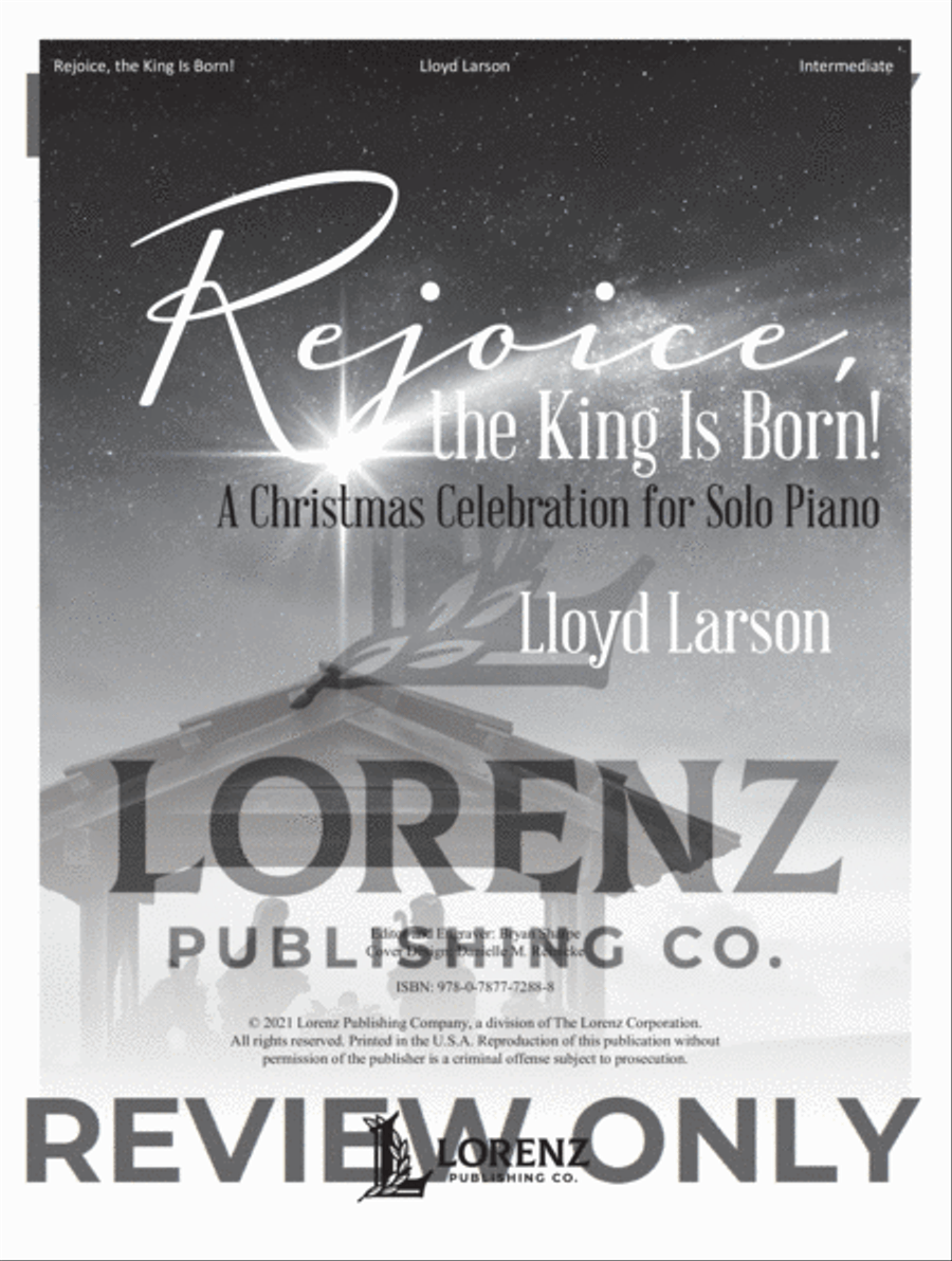 Rejoice, the King Is Born! Piano Solo scores gallery preview page 2