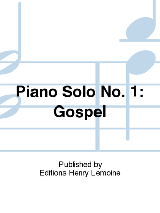 Book cover for Piano solo no. 1: Gospel