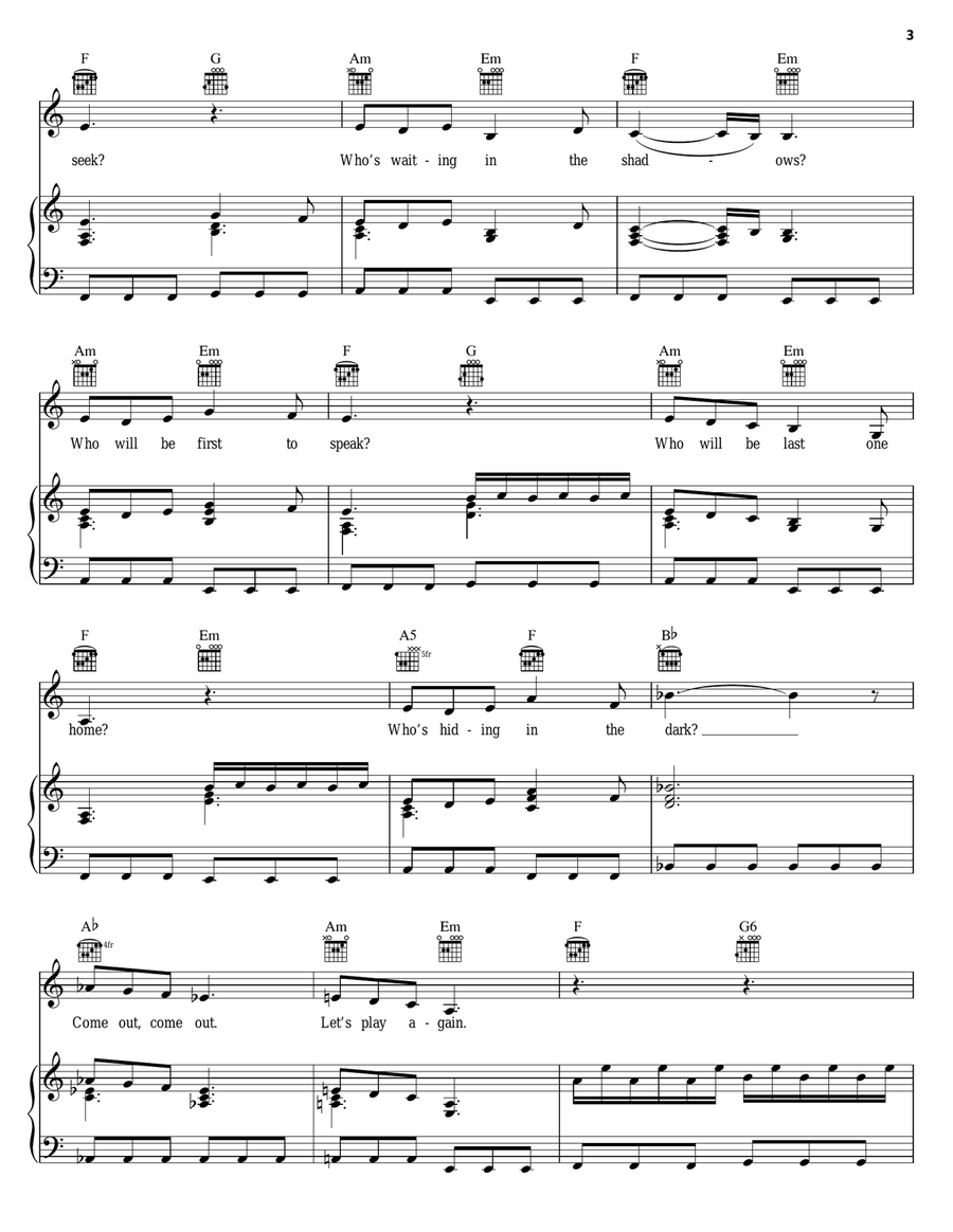 Hide & Seek Hide & Seek Guitar scores gallery preview page 3