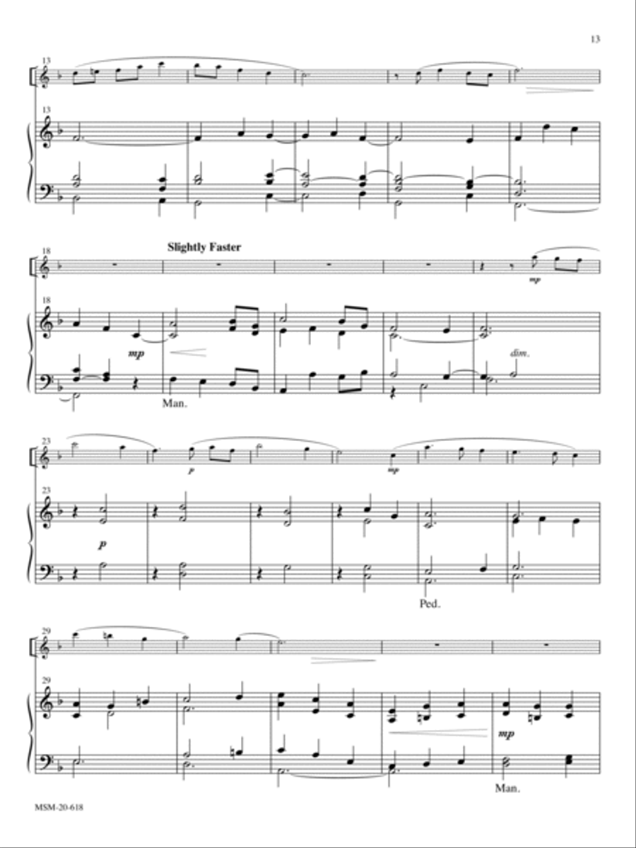 The Lord's My Shepherd Organ scores gallery preview page 2
