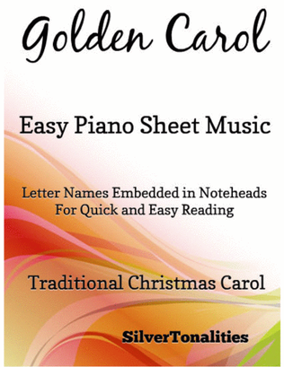 Book cover for Golden Carol Easy Piano Sheet Music